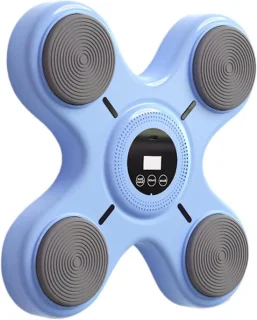 Muziek boksmachine 31 cm blauw