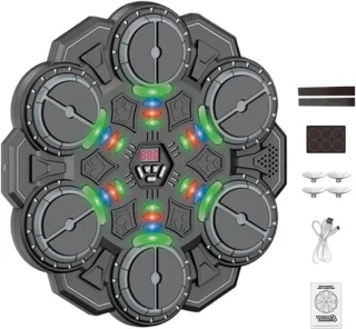 Muziek boksmachine - 34 x 335 cm - zwart