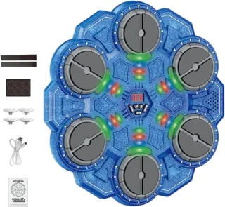 Muziek boksmachine - 35 cm - donkerblauw