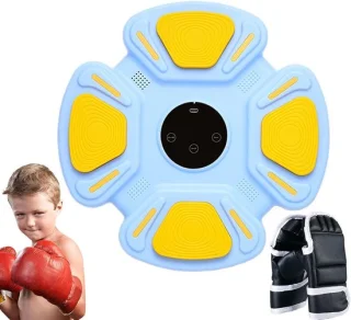 Muziek boksmachine 35x35x10 cm blauw