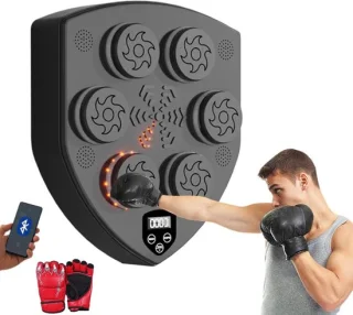 Muziek Boksmachine Boksmuurpad 47x41 cm Zwart