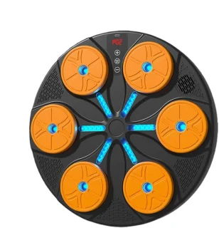 Muziek boksmachine bokspad oranje