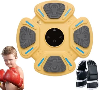 Muziek Boksmachine - Fitnessapparaat, Geel