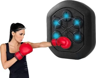 Muziek boksmachine reactiemuur 40x44.5 cm zwart