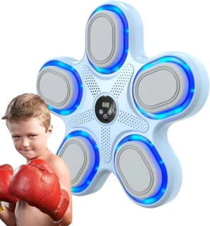 Muziek boksmachine wand blauw