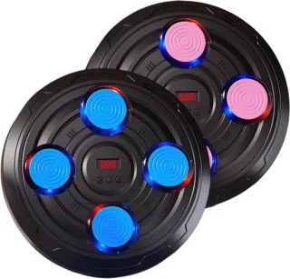 Muziek boksmachine - wandboksmat - 28 x 28 cm - roze