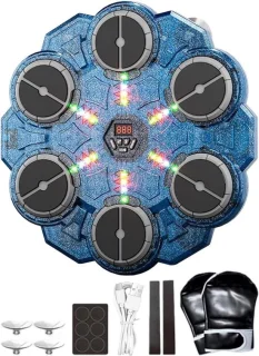 Muziek boksmachine - wanddoel - blauw