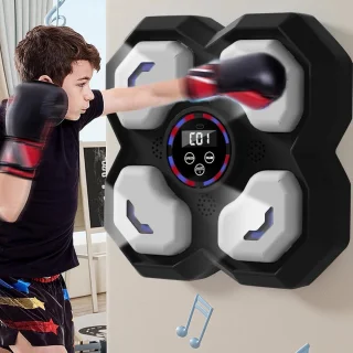 Muziek Boksmachine Wandmontage Fitnessapparaat 31 cm Zwart