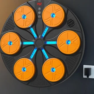 Muziek Boksmachine - Wandmontage - Oranje