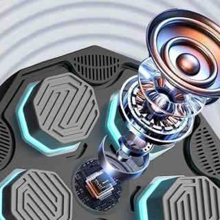 Muziek boksmachine wandmontage zwart