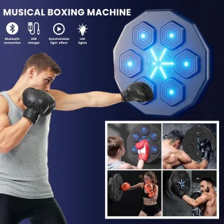 Muziek boksmachine wandmontage zwart