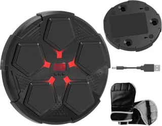 Muziek boksmachine - wandtrainer - 32 cm - zwart