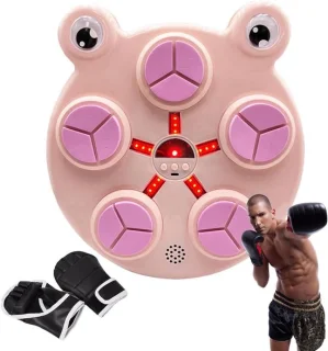 Muziek bokszak 30 cm roze