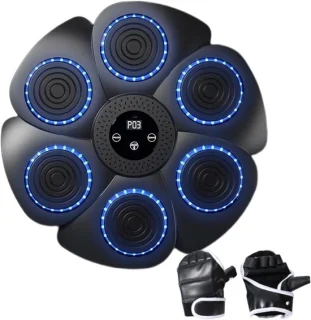 Muziekbox Machine Wandbokstrainer 42x42x7 cm Zwart