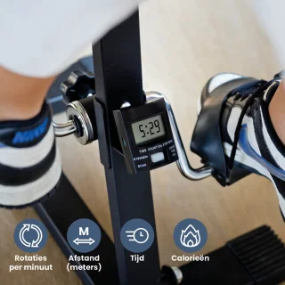 De Nexxt Hometrainer Pedaltrainer Zwart in één oogopslag