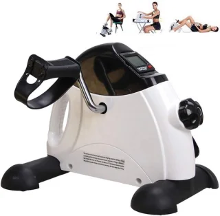 Oefenfiets mini hometrainer wit