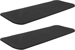 Oefenmat Set - Fitnessmat Loopband - Thuis Trainen - Schokabsorberend Antislip - 70 x 28 cm - Zwart