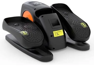 Onder-bureau elliptische machine Mini-pedaaltrainer LED-display Afstandsbediening Oranje