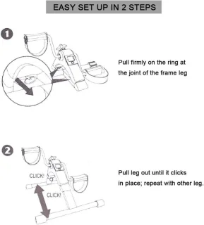 Onder-bureau hometrainer voor arm en been