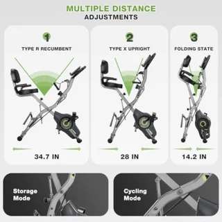 Opvouwbare 5-in-1 hometrainer