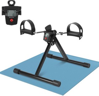 De Opvouwbare Bureaufiets - Under Desk Bike (Zwart) in één oogopslag