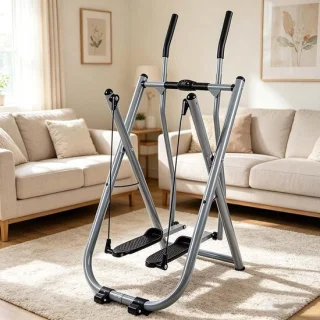 Opvouwbare crosstrainer zilver