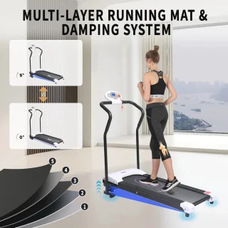 Opvouwbare elektrische loopband