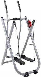 Opvouwbare elliptische crosstrainer zilver