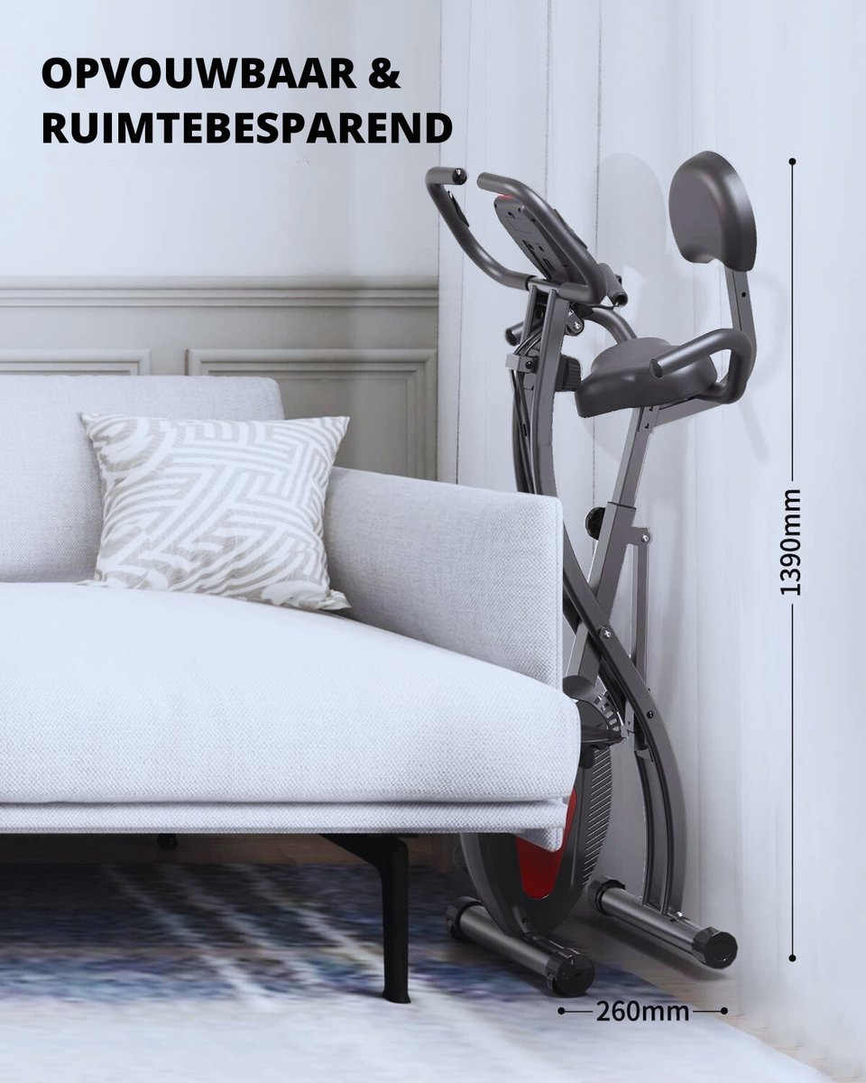 Wat vinden we goed aan de Opvouwbare Hometrainer Fitnessfiets Met LCD-Scherm