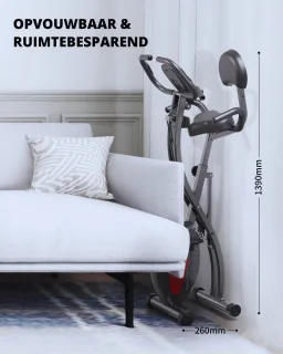 Opvouwbare Hometrainer Fitnessfiets Met LCD-Scherm