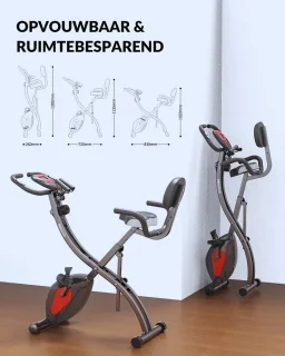 Opvouwbare Hometrainer Fitnessfiets Met LCD-Scherm