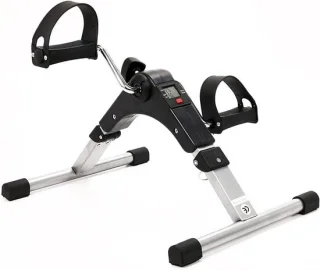 Opvouwbare hometrainer fitnessfiets - zilver
