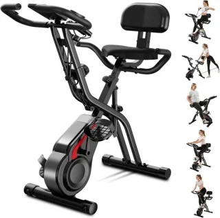 Opvouwbare Hometrainer Indoorfiets Zwart 136 kg