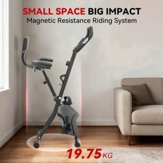 Opvouwbare hometrainer met magnetische weerstand