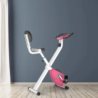 Opvouwbare Hometrainer Roze/Wit