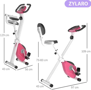 Opvouwbare Hometrainer Roze/Wit