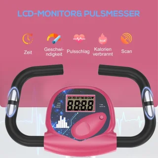 Opvouwbare Hometrainer Roze/Wit