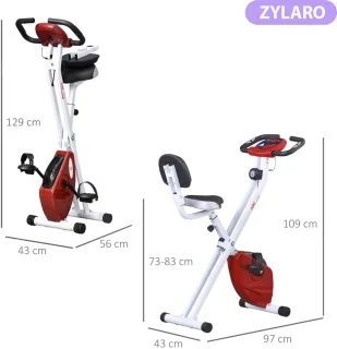 Opvouwbare Magnetische Hometrainer - Rood/Wit