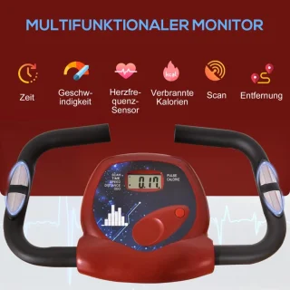 Opvouwbare Magnetische Hometrainer - Rood/Wit