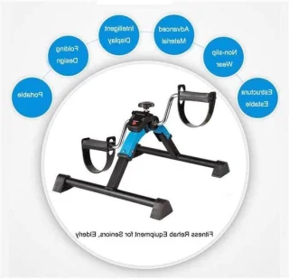 Opvouwbare mini hometrainer blauw