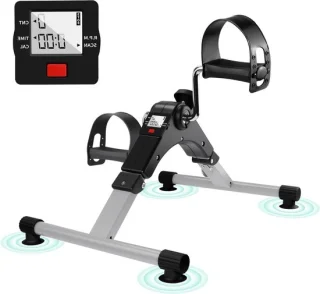 Opvouwbare mini hometrainer zwart