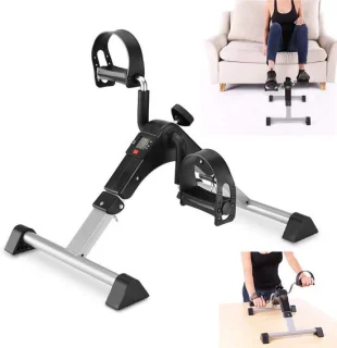 Opvouwbare mini hometrainer zwart