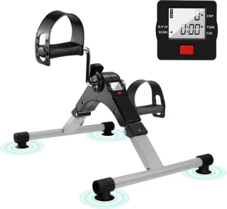 Opvouwbare mini hometrainer - zwart