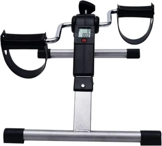 Opvouwbare pedaaltrainer mini hometrainer zwart