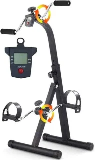 Opvouwbare pedaaltrainer - zwart