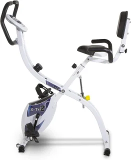 Opvouwbare platte fiets hometrainer wit