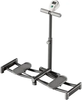 Opvouwbare ski trainer thuis fitnessapparaat grijs