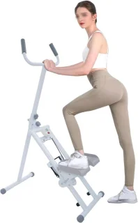 Opvouwbare stair stepper klimmachine - wit