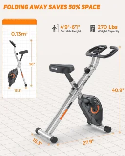 Opvouwbare Stationaire Oefenfiets