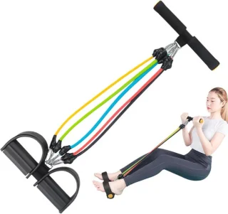 Pedaal enkeltrekker fitness trainer zwart